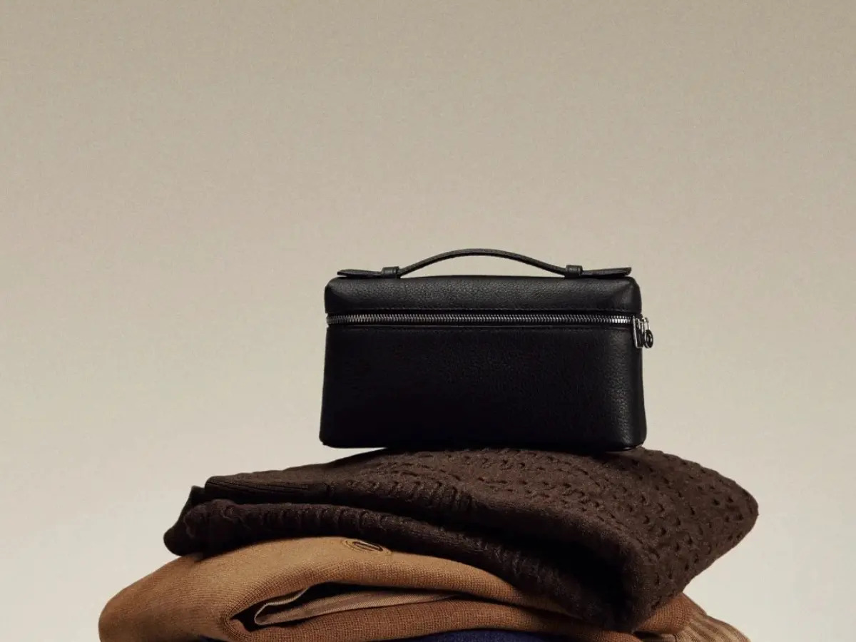 Handbag sample being reviewed before approval for production